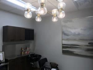 interior of salon suite rental at Orem Indie Studio Suites
