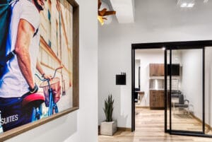 hallway & studio suite in Indie Studios' Bountiful salon rentals